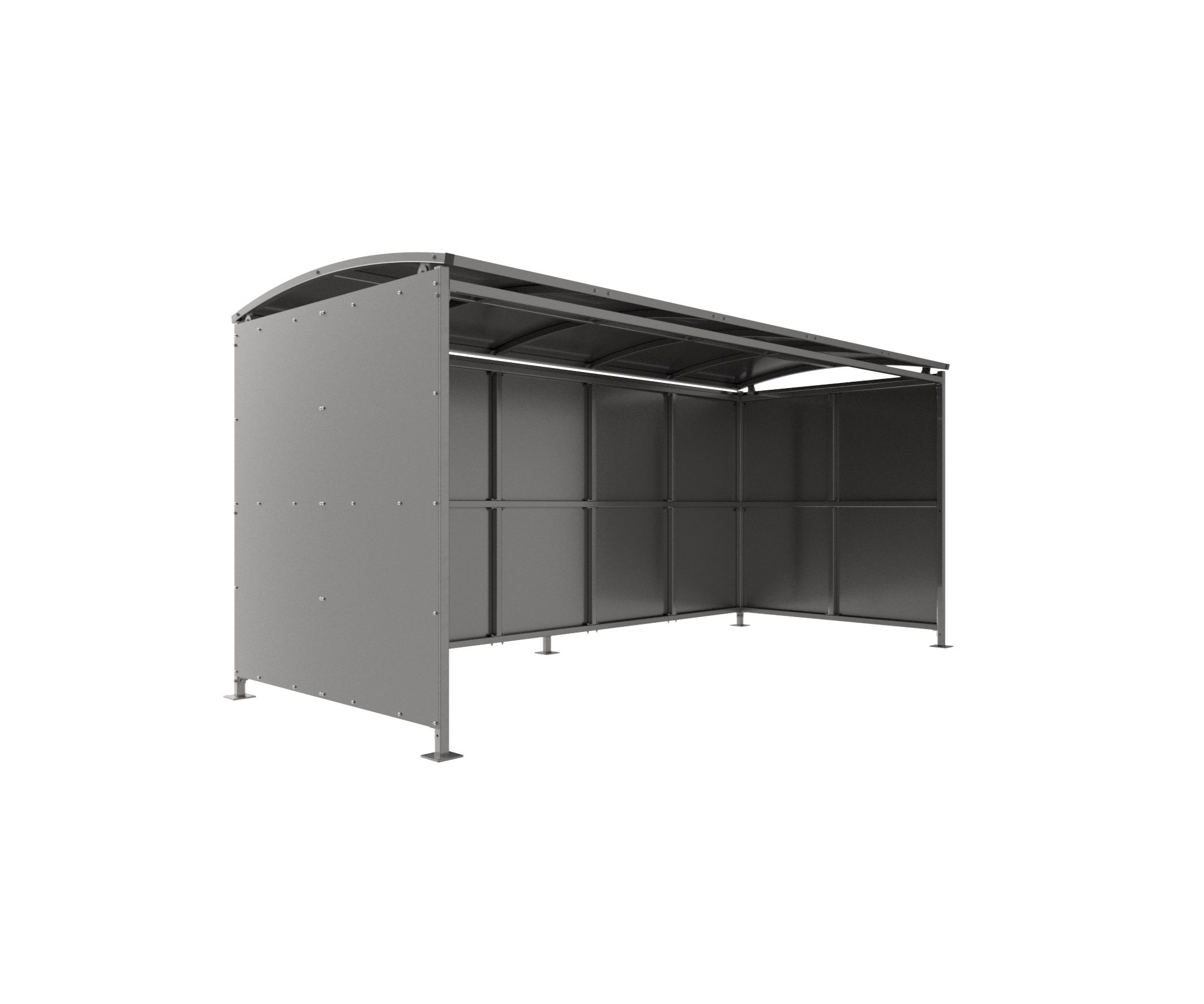 Badby Trolley Shelter - Galvanised banner image