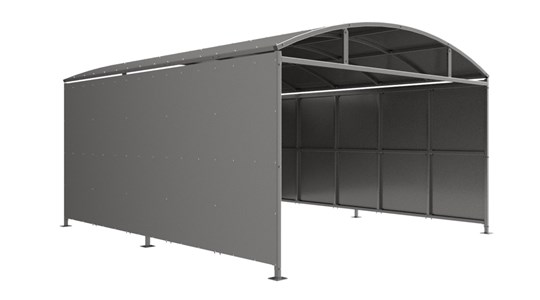 Welton Waiting Shelter - Galvanised banner image
