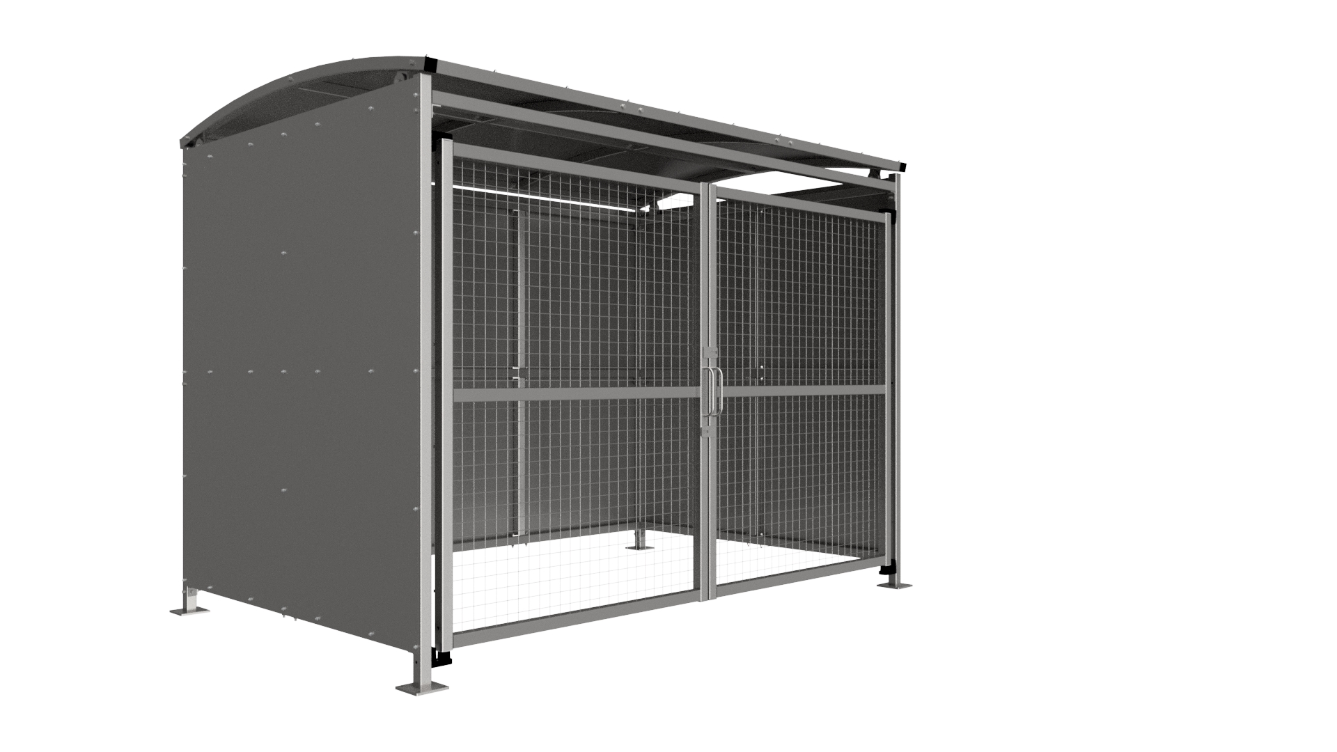 MM1 Shelter C/W Mesh Doors - Galvanised banner image
