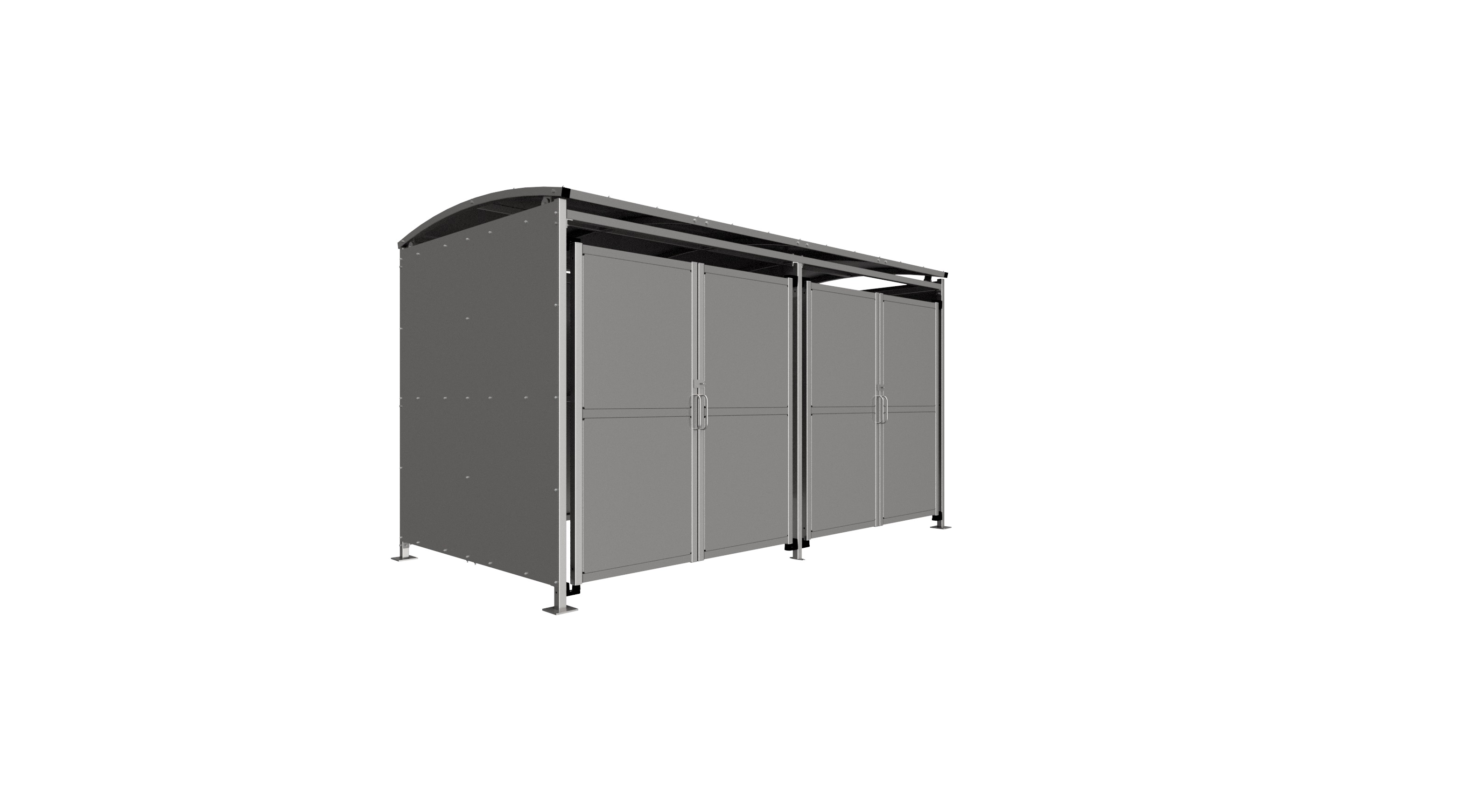 MM2 Shelter C/W Clad Doors - Galvanised product image