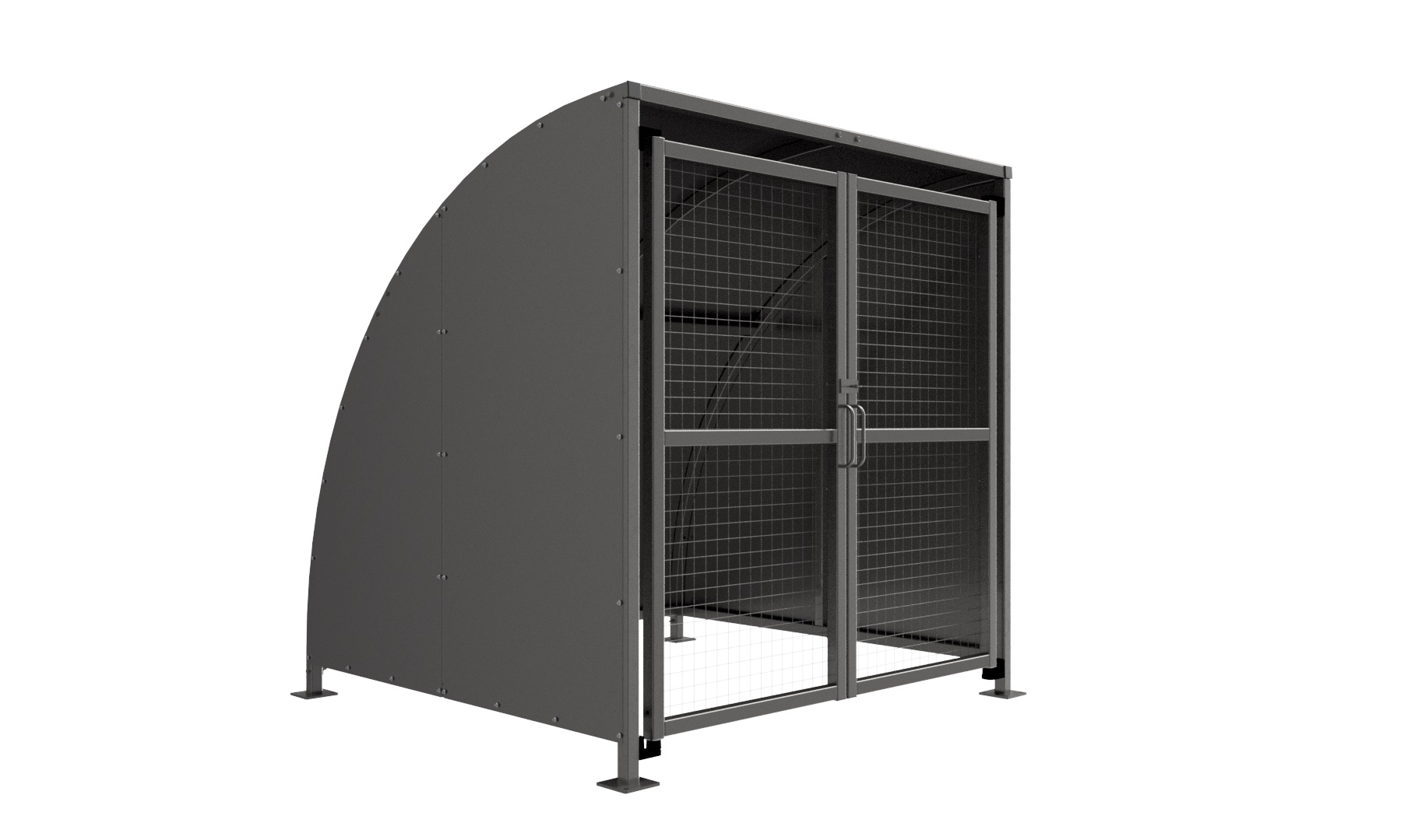 SG1 Shelter C/W Mesh Doors - Galvanised product image
