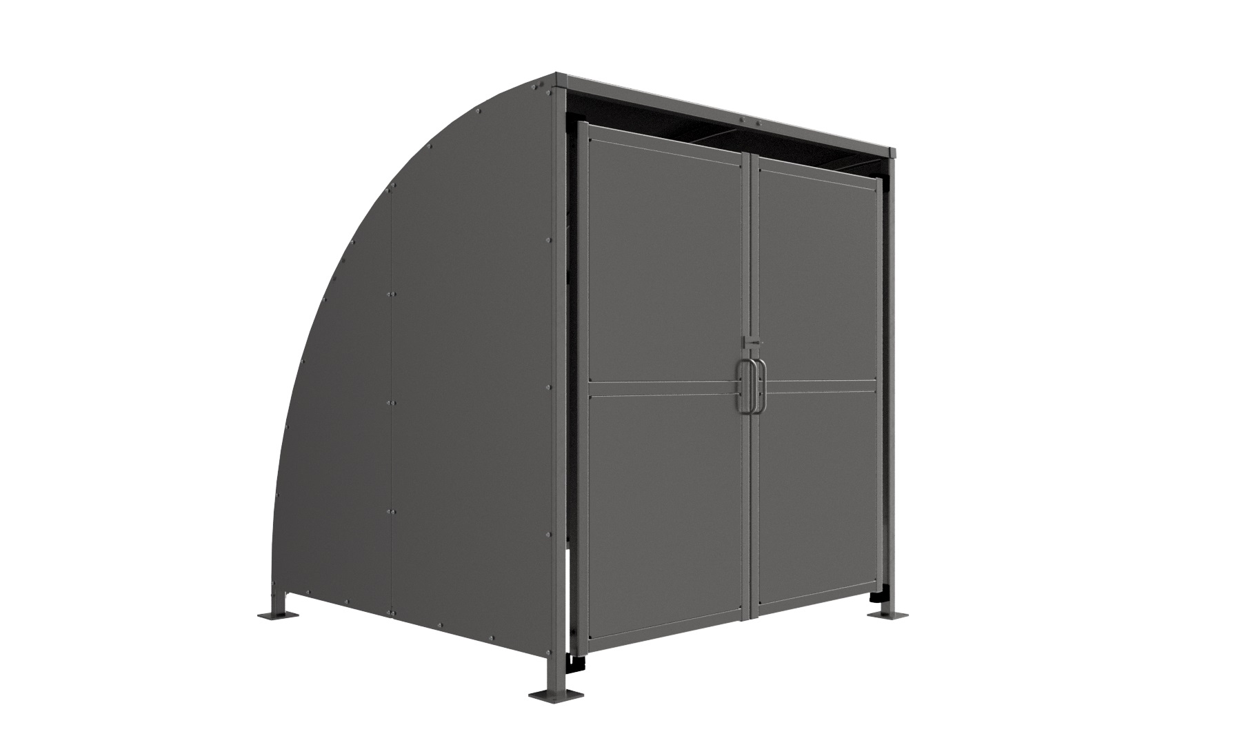 SG2 Shelter C/W Clad Doors - Galvanised product image