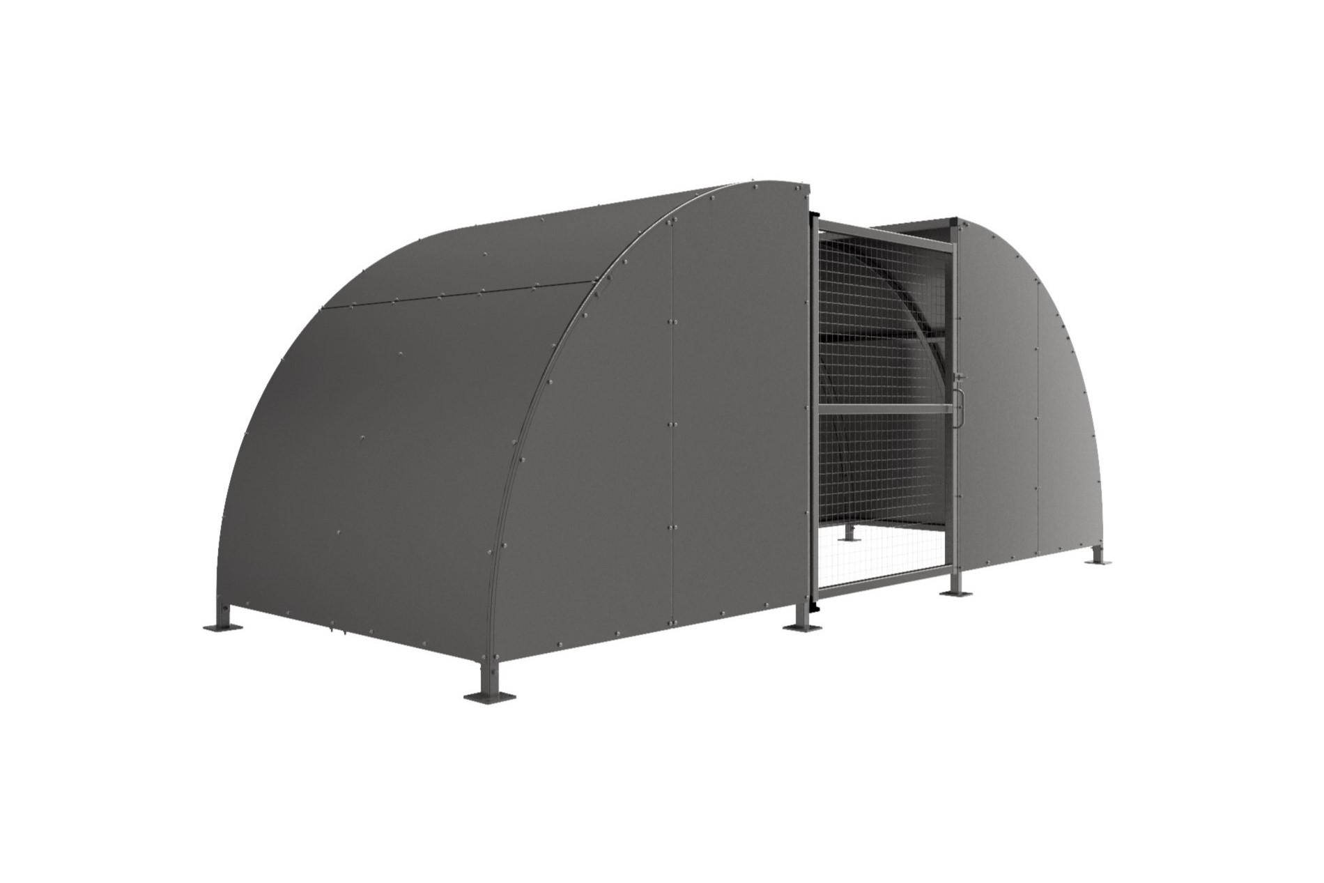 SGC1 Shelter - Galvanised with Mesh Doors banner image