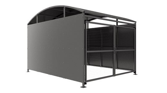 YM1 Shelter C/W Mesh Doors - Galvanised banner image