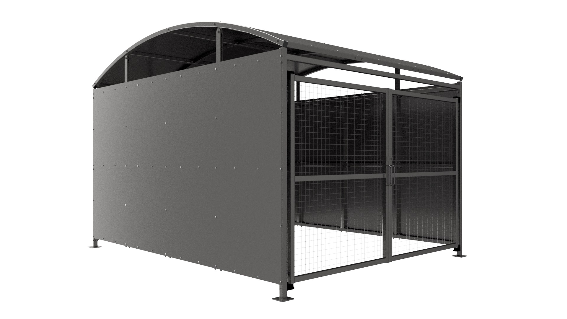 YM1 Shelter C/W Mesh Doors - Galvanised product image