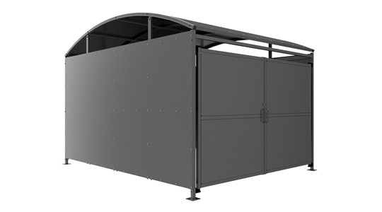 YM2 Shelter C/W Clad Doors - Galvanised banner image