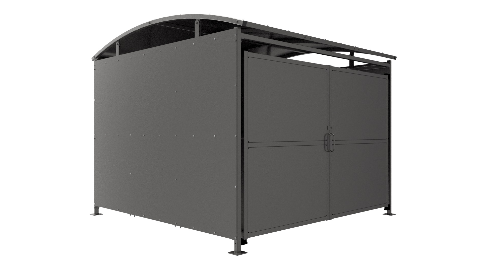 DM2 Shelter Galvanised C/W Clad Doors product image