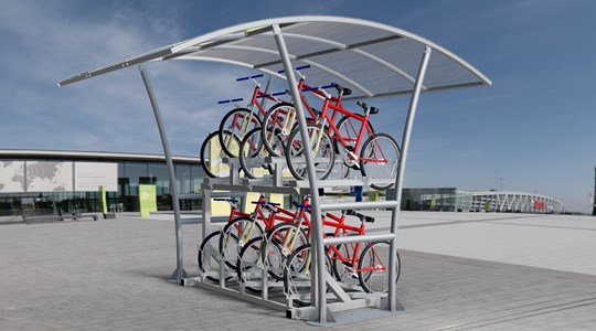 Classic Double Stack Cycle Rack for Cycle Control & Parking
