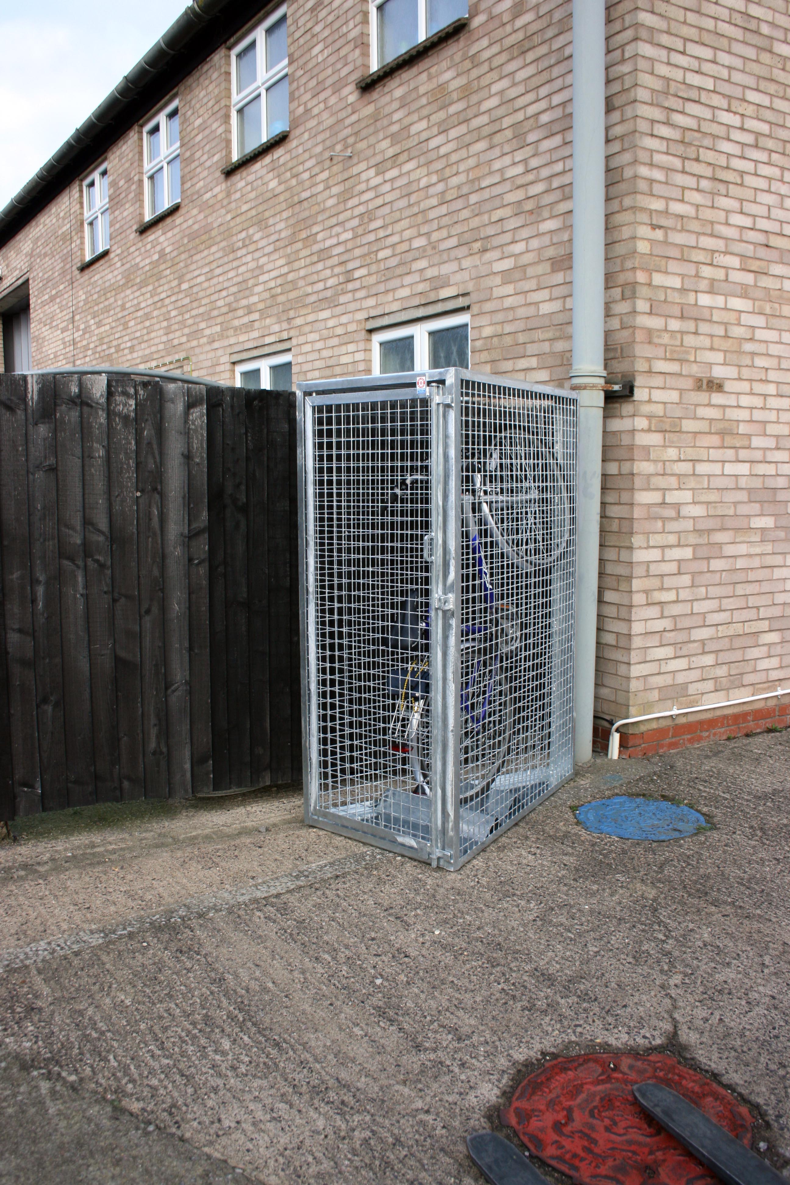 Mesh Vertical Tapered Cycle Locker banner image