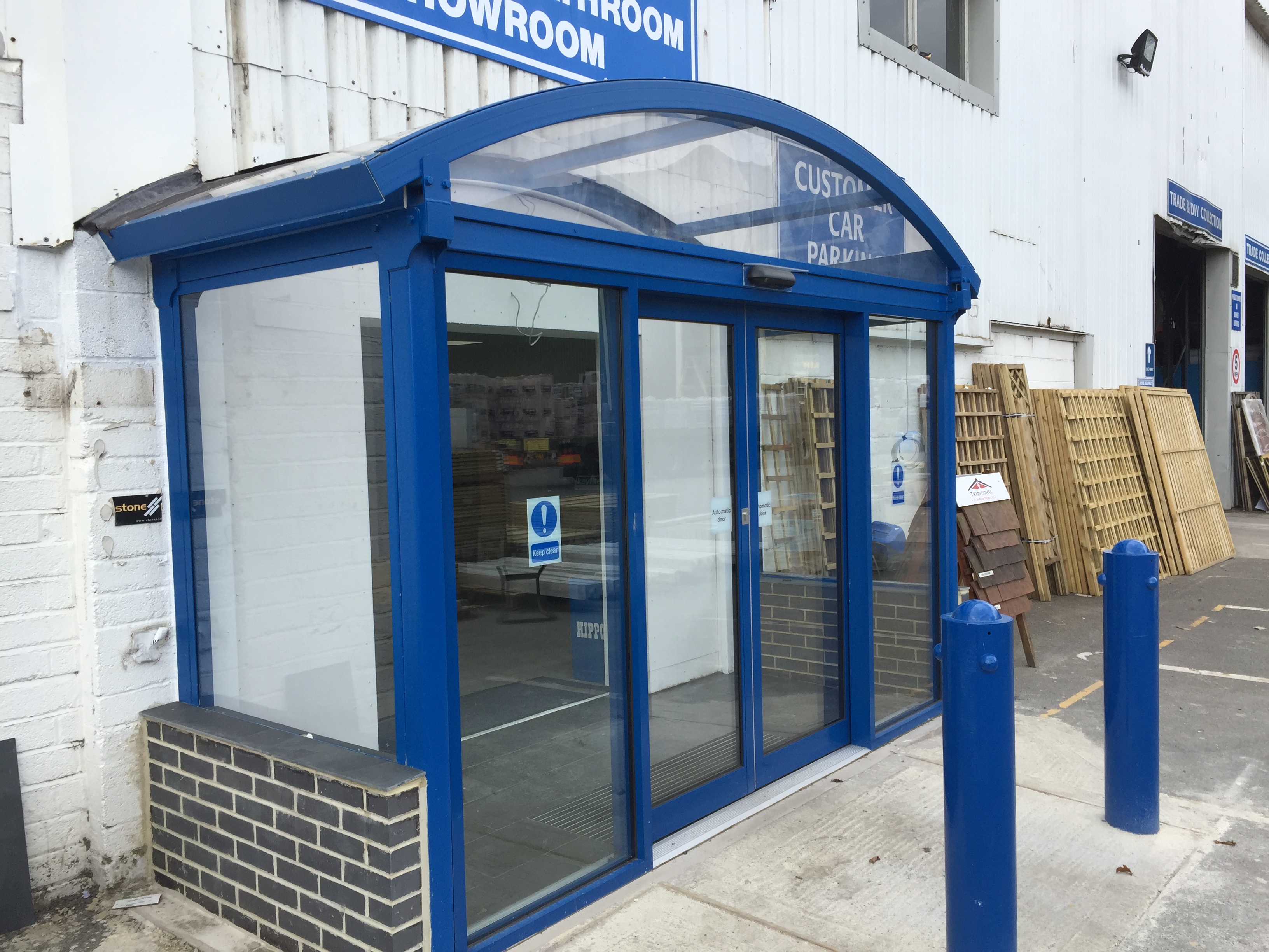 Sydenhams purchase a bespoke entrance canopy for their Isle of Wight branch article image